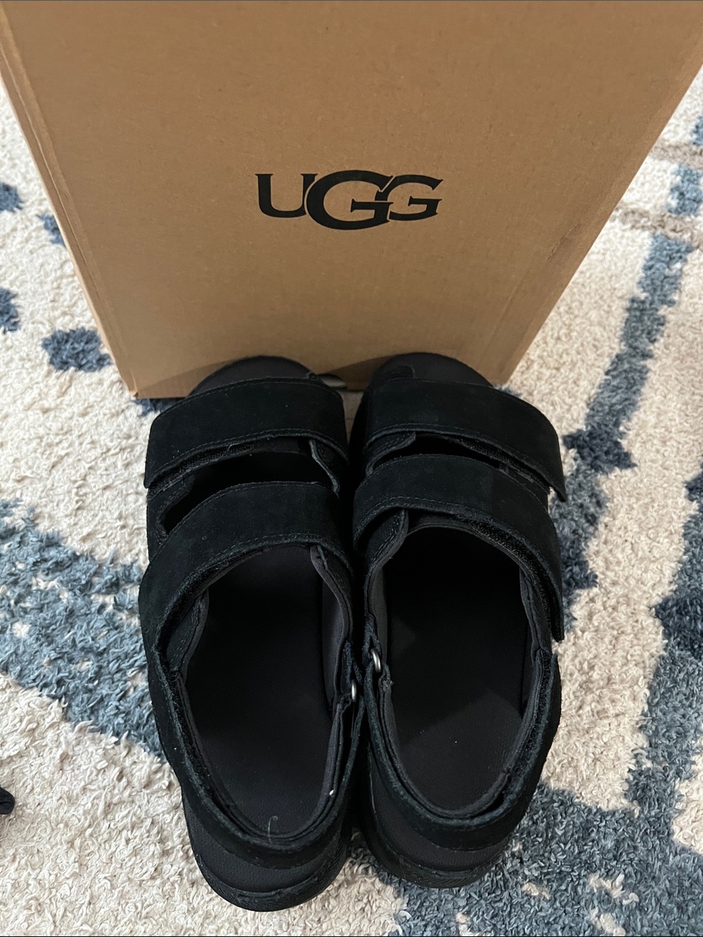 UGG Women’s Black Velcro Sandals